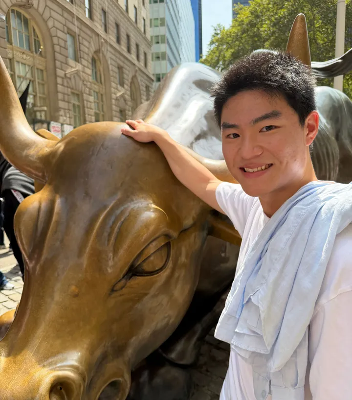 Beside the Charging Bull statue